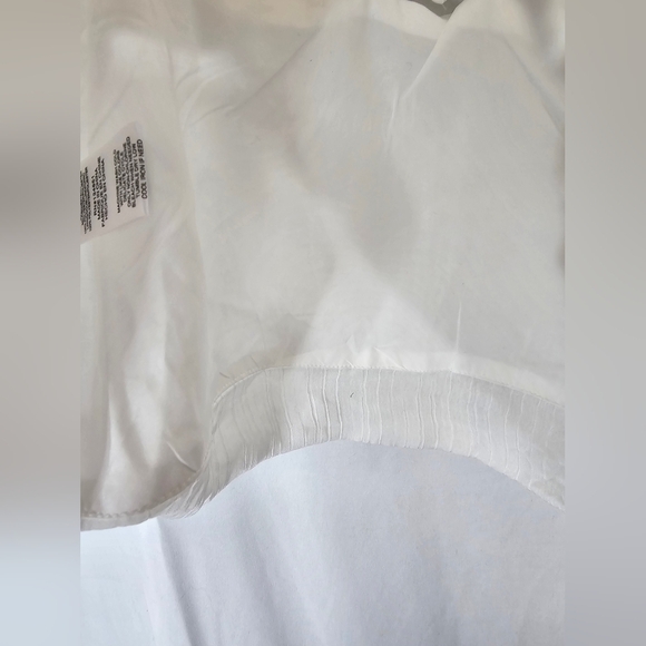 WAYF size Large white sleeveless crop top NWOT boho festival - Picture 6 of 7